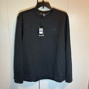Under Armour Men's Golf Dark Gray Crew Neck Sweatshirt